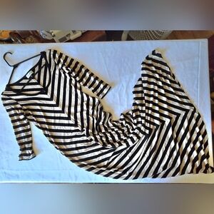 Calvin Kline brand Black And White dress, long sleeve